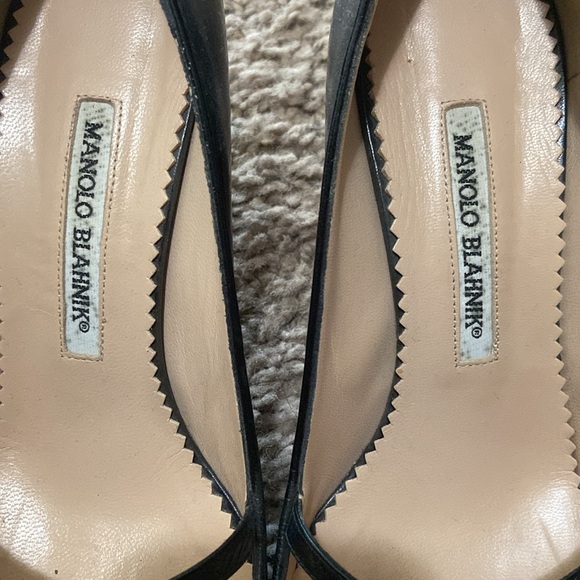 Manolo Blahnik Vintage Black Heels - Picture 2 of 9